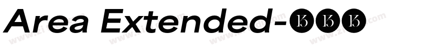 Area Extended字体转换